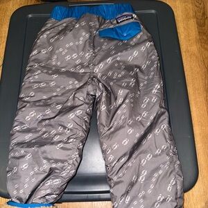 Patagonia Tribble Reversible Snow Pants in Gray/Brown
